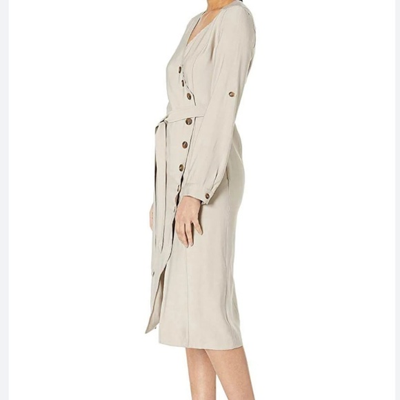 J.O.A trench coat style belted dress. Women’s LARGE. New with tag - Picture 1 of 16